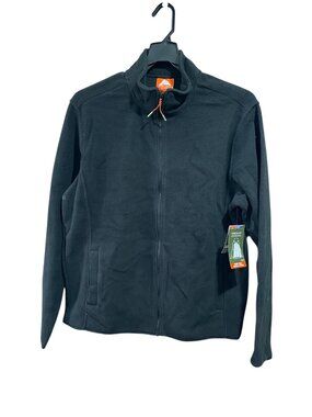 Men's Fleece Jacket, Ozark Trail, L, Rich Black, NWT